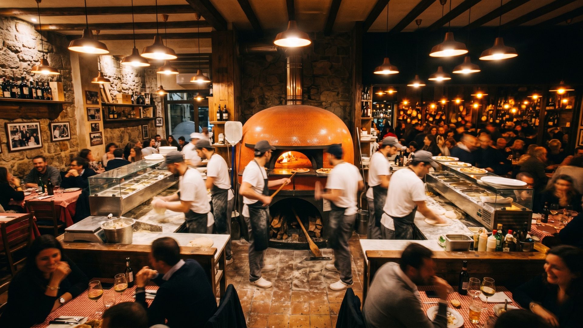 La brigata di pizzaioli de La Smorfia